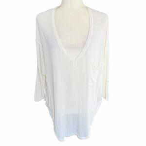 FREE PEOPLE We The Free Golden Gate Tee cream Small S Bohemian Boho Hippie